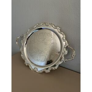 Wilton Antique Silver Plated Serving Tray Platter 22’ X 17’ Beautiful Pattern